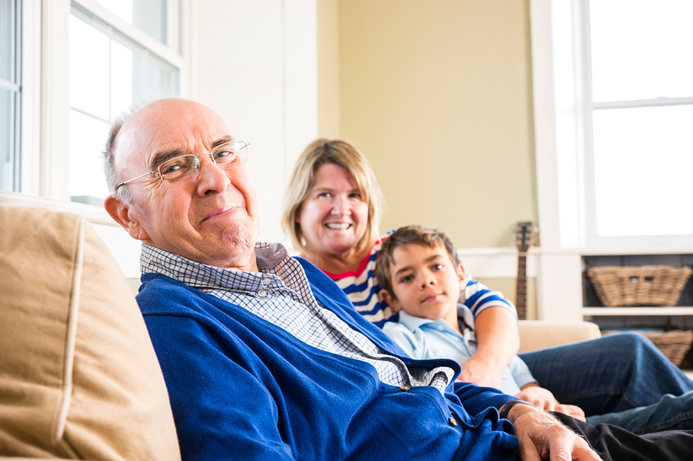 Grandfather with Family