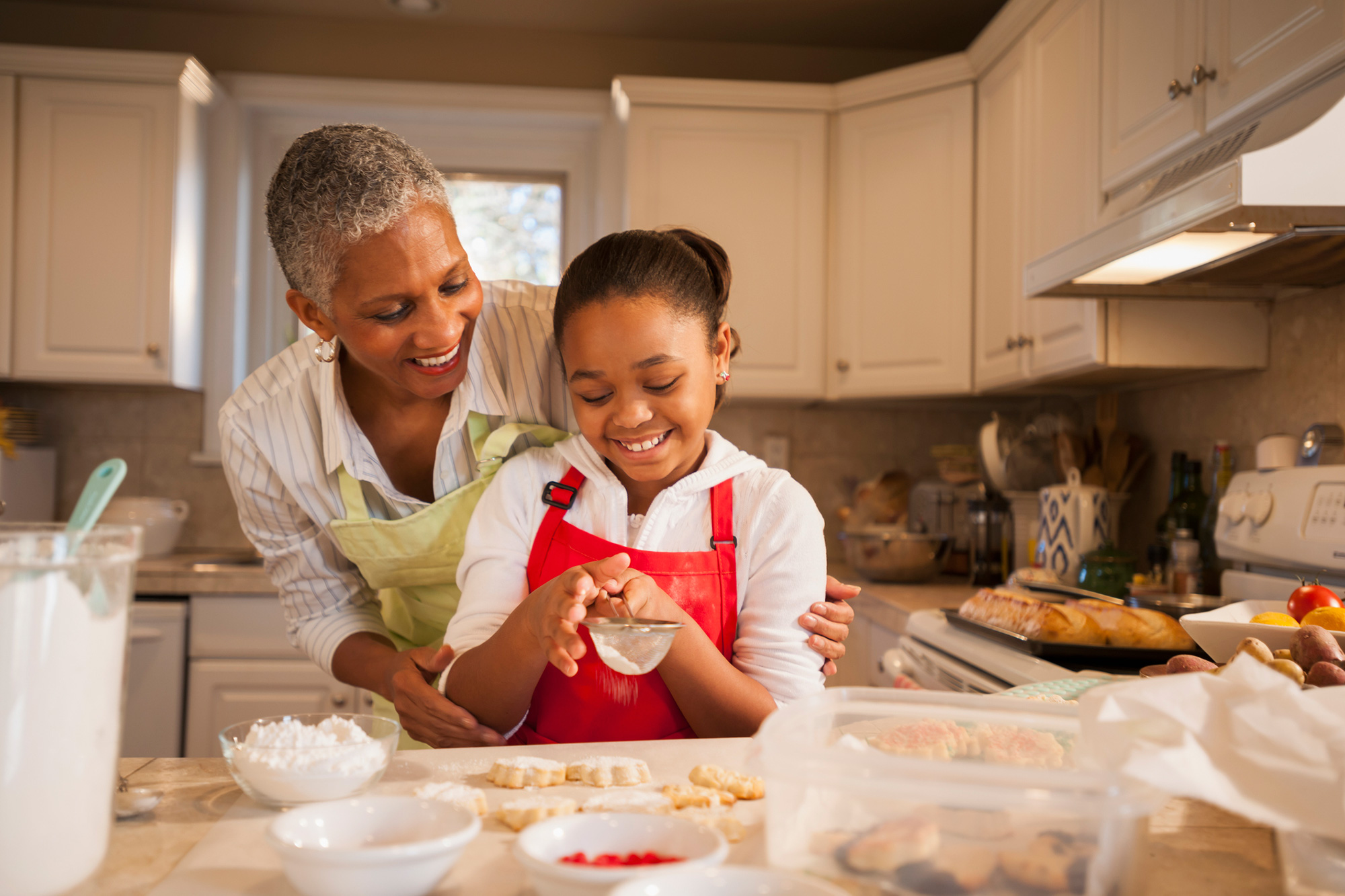 senior woman baking