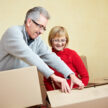couple packing boxes